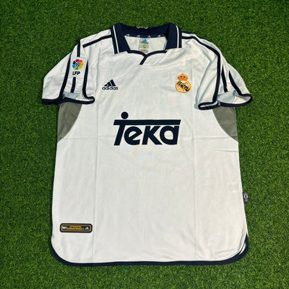 Luis Figo Real Madrid 2000 2001 White Home Jersey Shirt Trikot Maillot