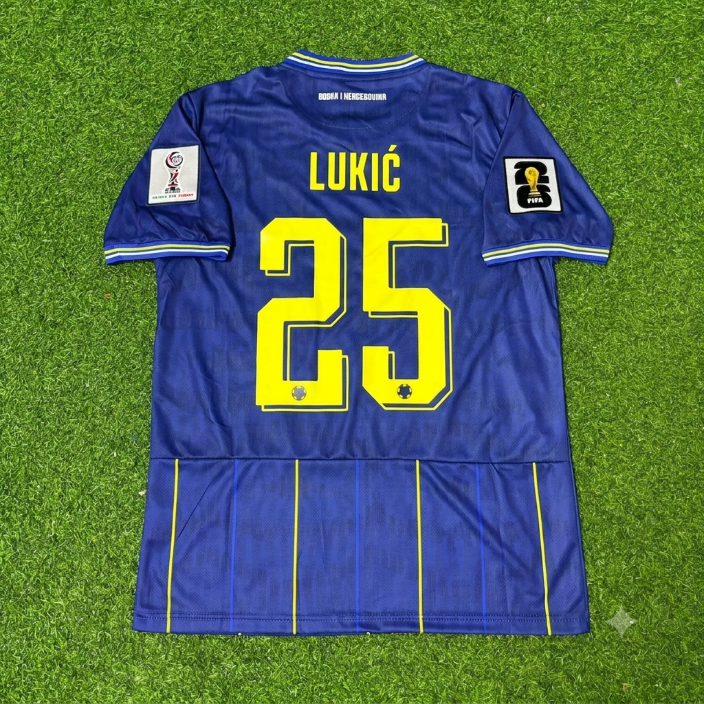 Jovo Lukic Bosnia and Herzegovina 2026 World Cup Blue Football Jersey