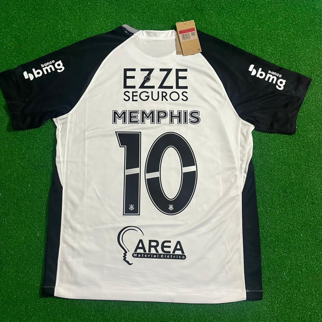 Memphis Depay #10 Corinthians 2026 White Kit Trikot Maillot Maglia Camiseta Fußballtrikot
