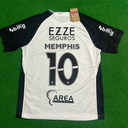 Memphis Depay #10 Corinthians 2026 White Kit Trikot Maillot Maglia Camiseta Fußballtrikot