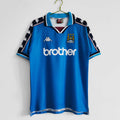 Manchester City F.C. 1997-1998 Season Home Blue Retro Football Jersey Trikot Maillot