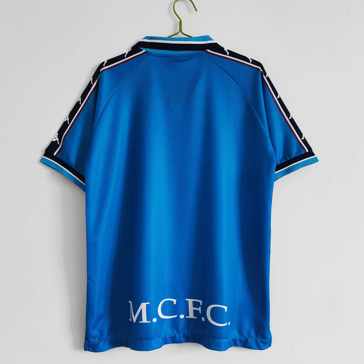 Manchester City F.C. 1997-1998 Season Home Blue Retro Football Jersey Trikot Maillot