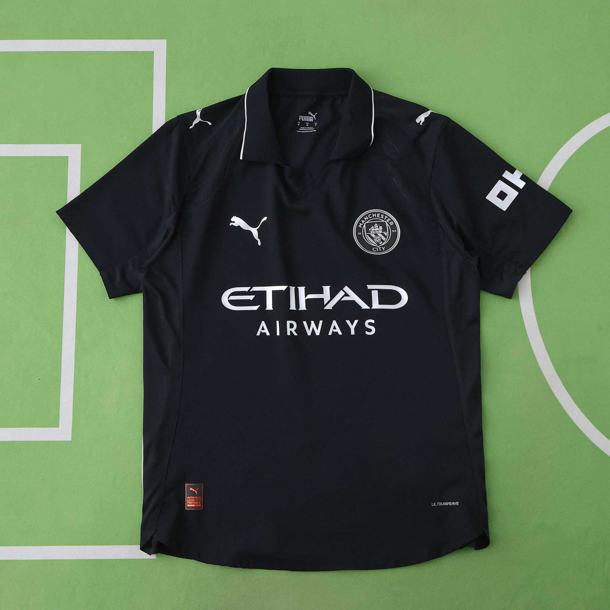 Manchester City F.C. 2025-2026 Away Black Football Jersey Trikot Maillot