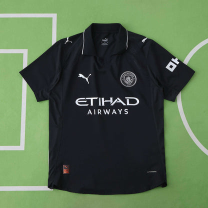 Manchester City F.C. 2025-2026 Away Black Football Jersey Trikot Maillot
