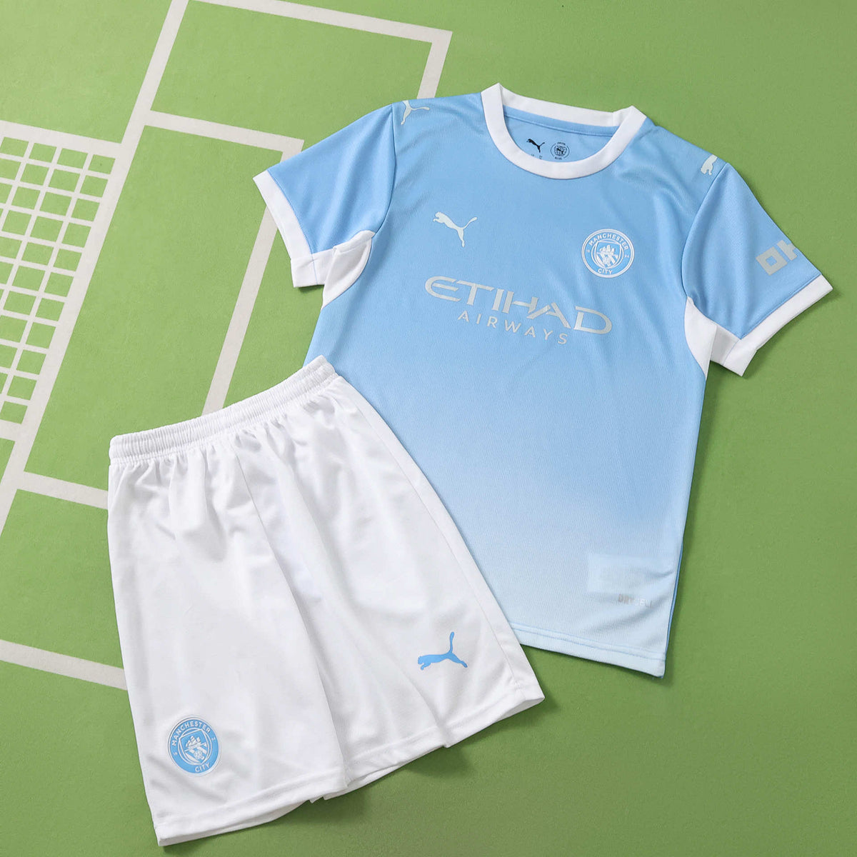 Manchester City F.C. 2026-2027 Season Kids Home Blue Football Jersey Trikot Maillot