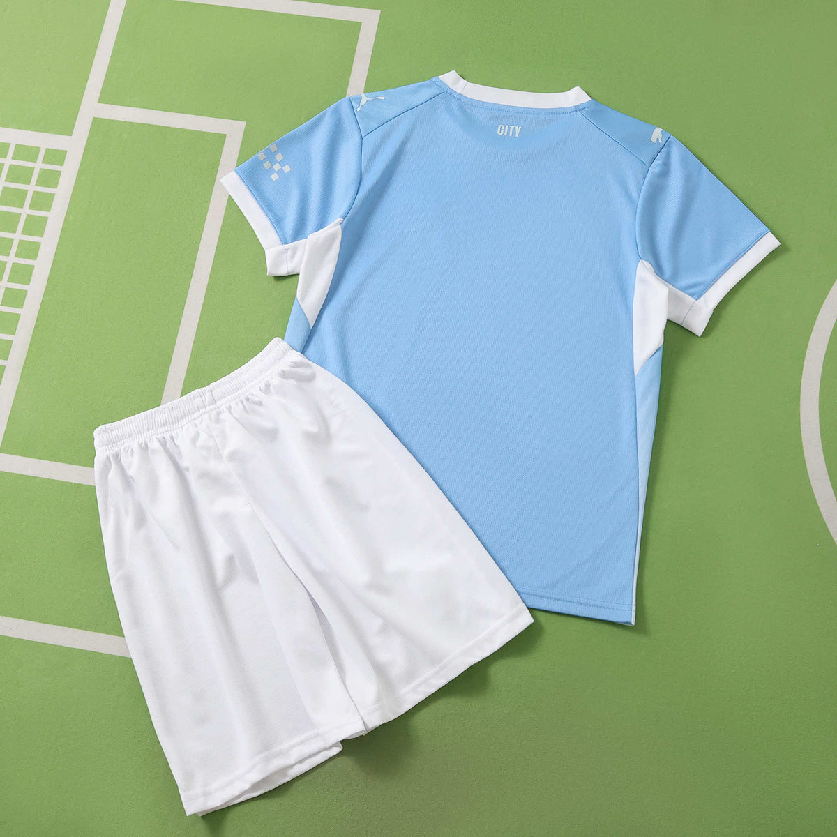 Manchester City F.C. 2026-2027 Season Kids Home Blue Football Jersey Trikot Maillot