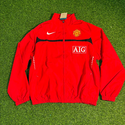 Manchester United Retro Windbreaker-Jacke 2010