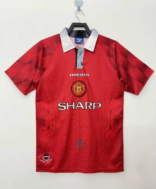 Manchester United F.C. 1996-1997 Season Home Red Retro Football Jersey Trikot Maillot