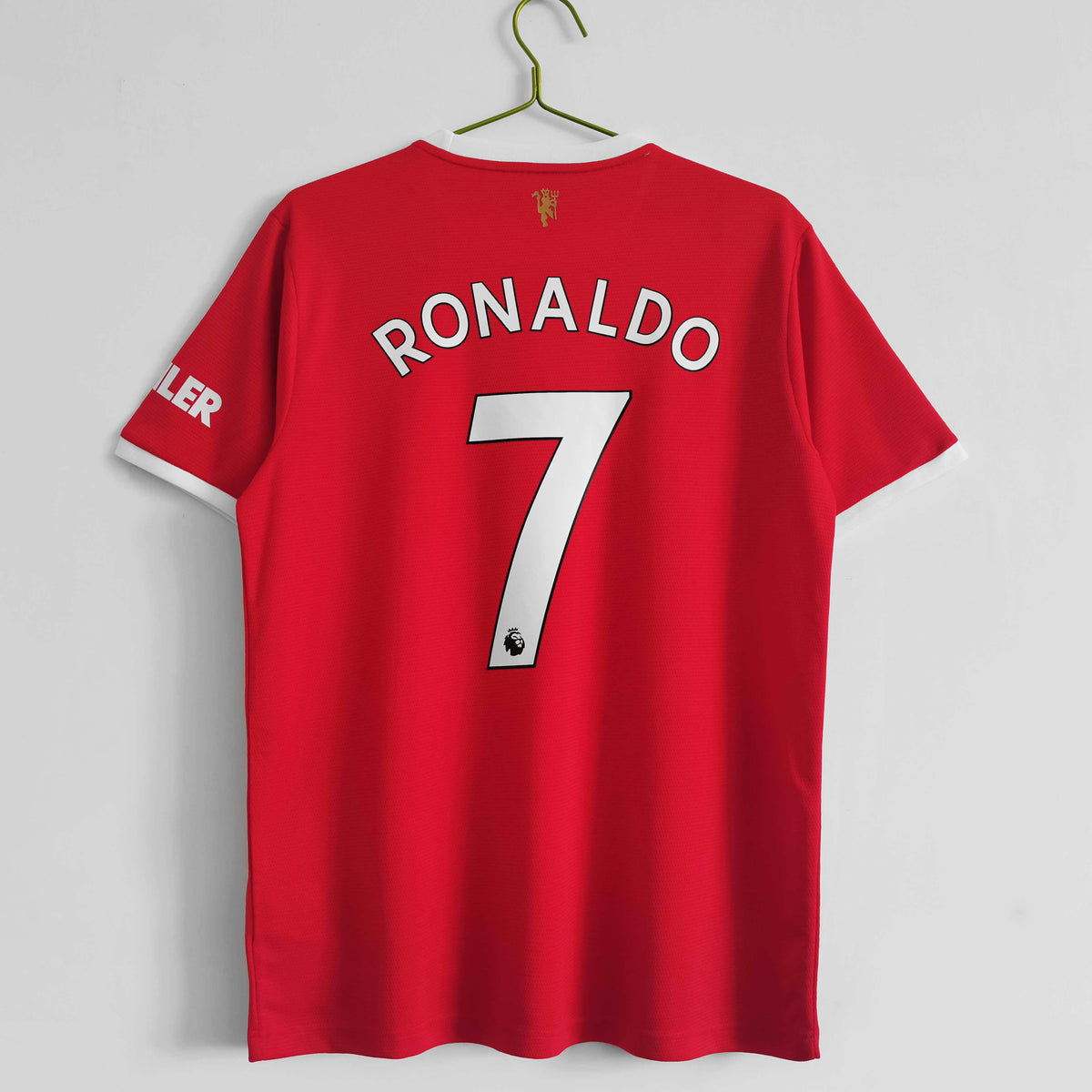 Manchester United F.C. 2021-2022  Season Cristiano Ronaldo Home Red Retro Football Jersey Trikot Maillot