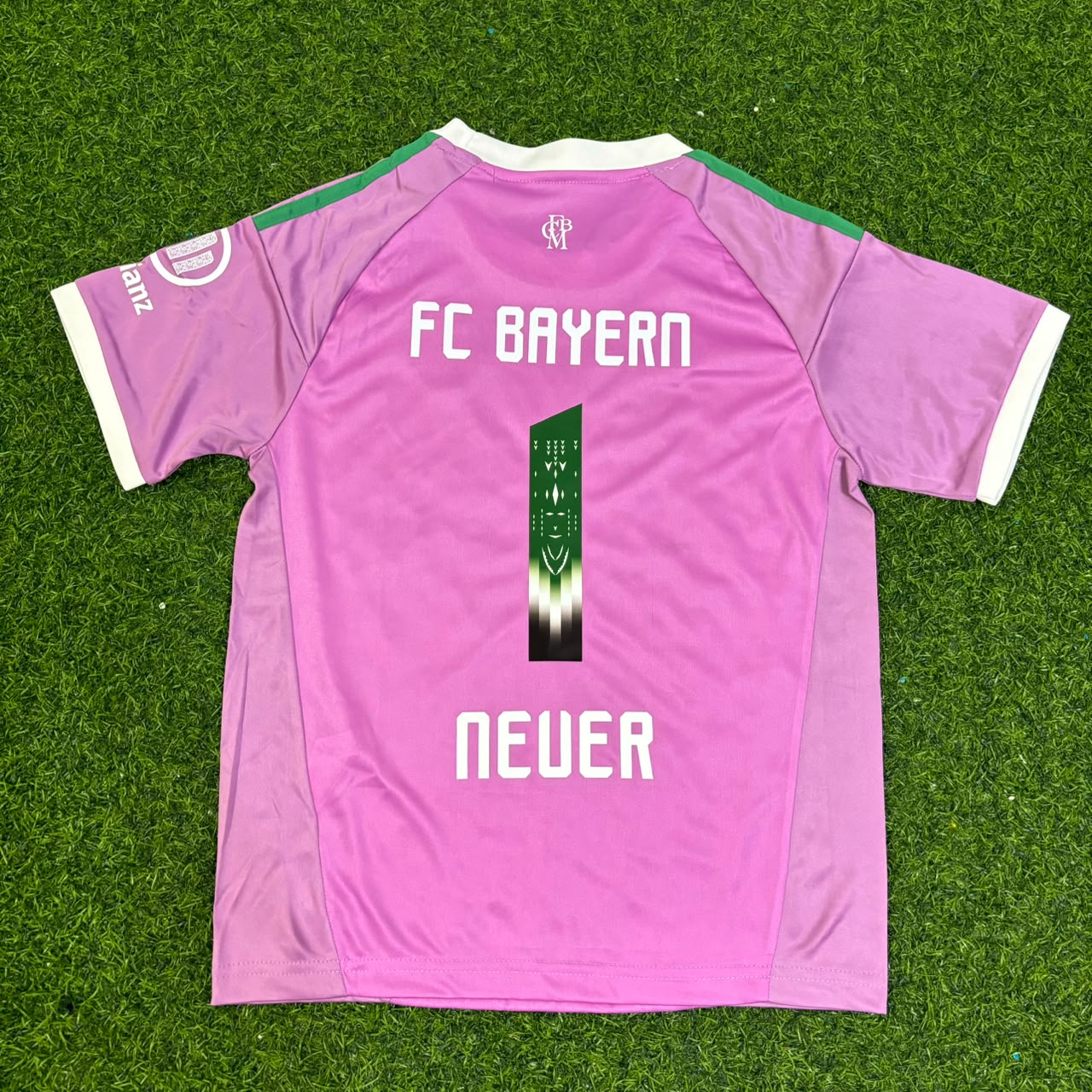 Manuel Neuer Bayern München Rosa Torwart-Fußballtrikot-Set