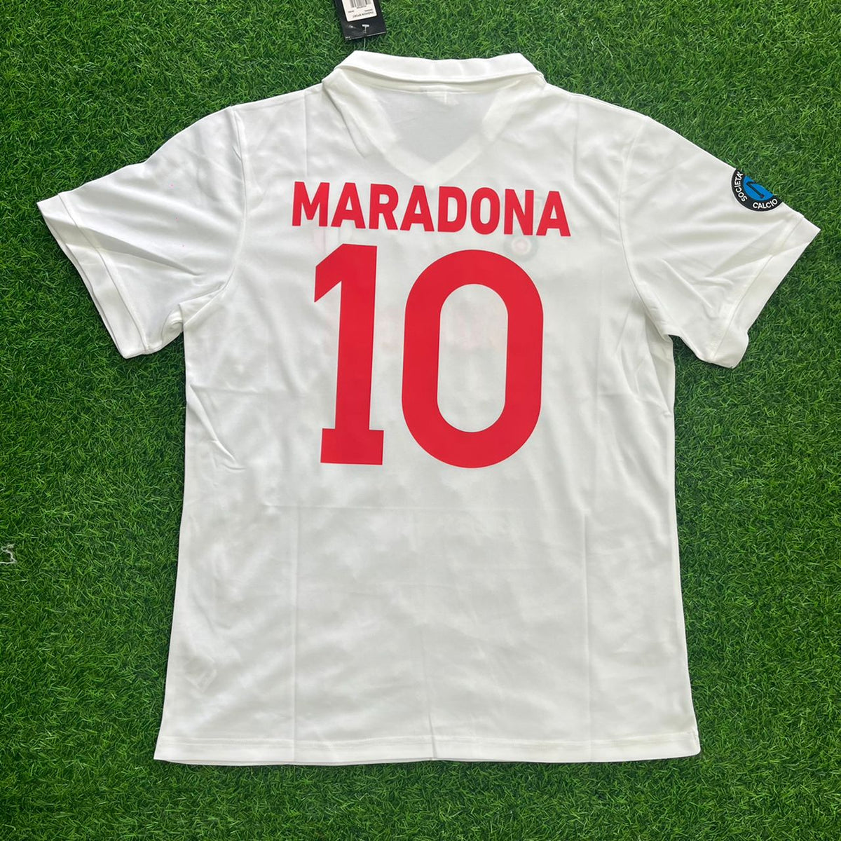 Maillot rétro à manches courtes Diego Armando Maradona Napoli 1987-88