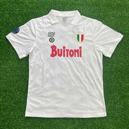 Maillot rétro à manches courtes Diego Armando Maradona Napoli 1987-88