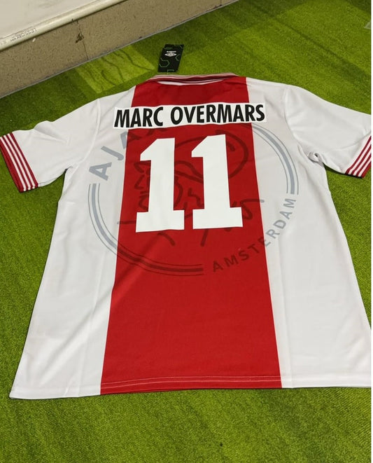 Camiseta retro del Ajax de Marc Overmars