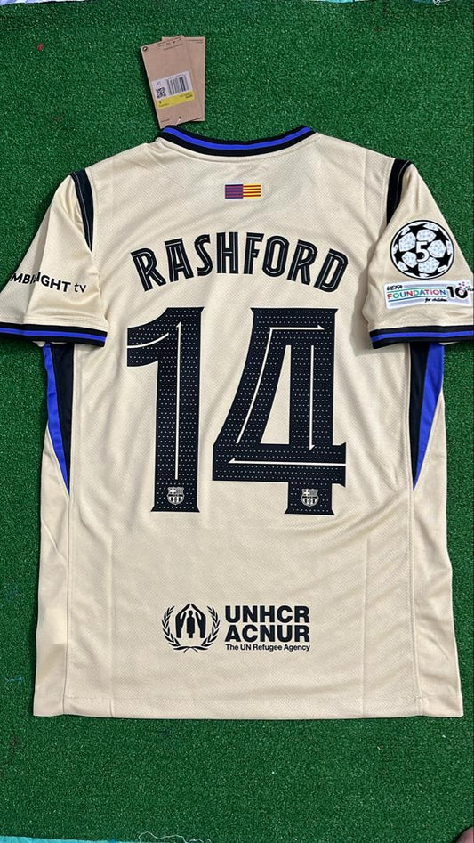 Maillot de football extérieur du FC Barcelone de Marcus Rashford pour la nouvelle saison 2026