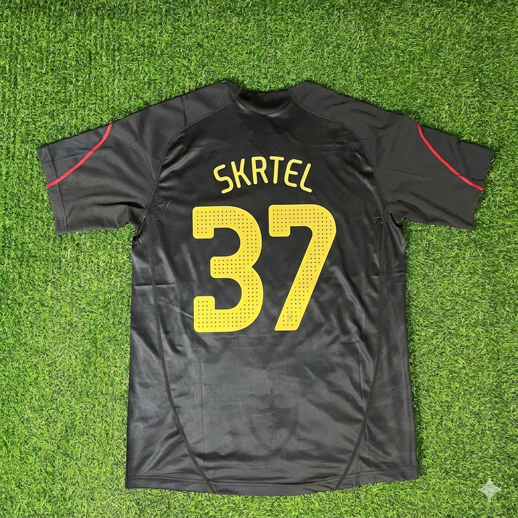 Liverpool 2009/10 Black Retro Jersey – Martin Skrtel