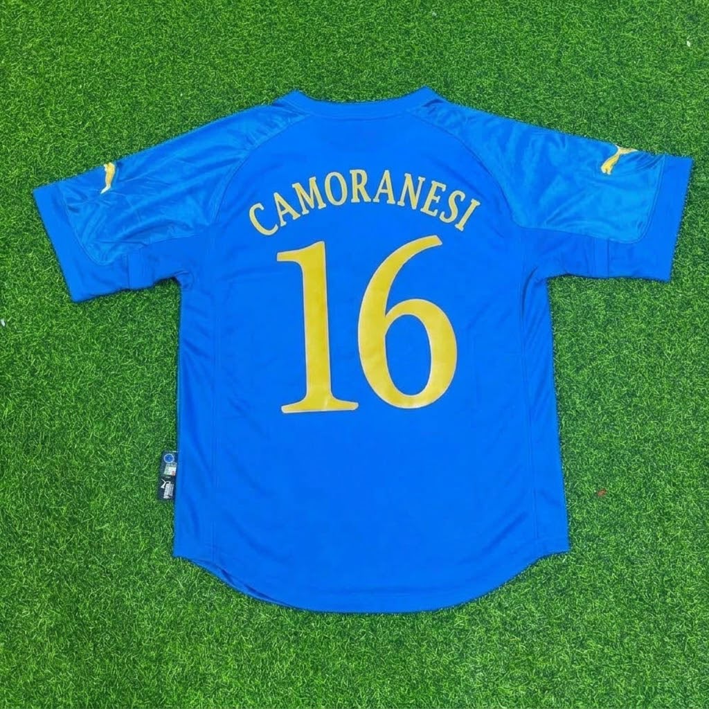 Maillot Rétro Domicile Mauro Camoranesi Italie Coupe du Monde 2004-2005