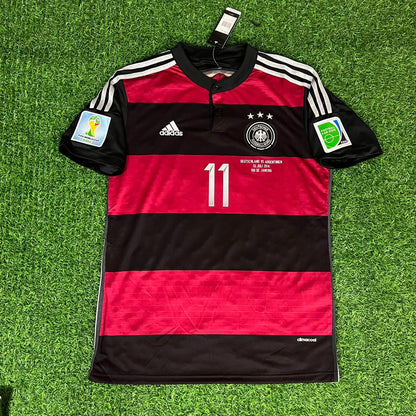 Miroslav Klose Germany Deutschland 2014 World Cup Black Red Retro Jersey Trikot Soccer Shirt