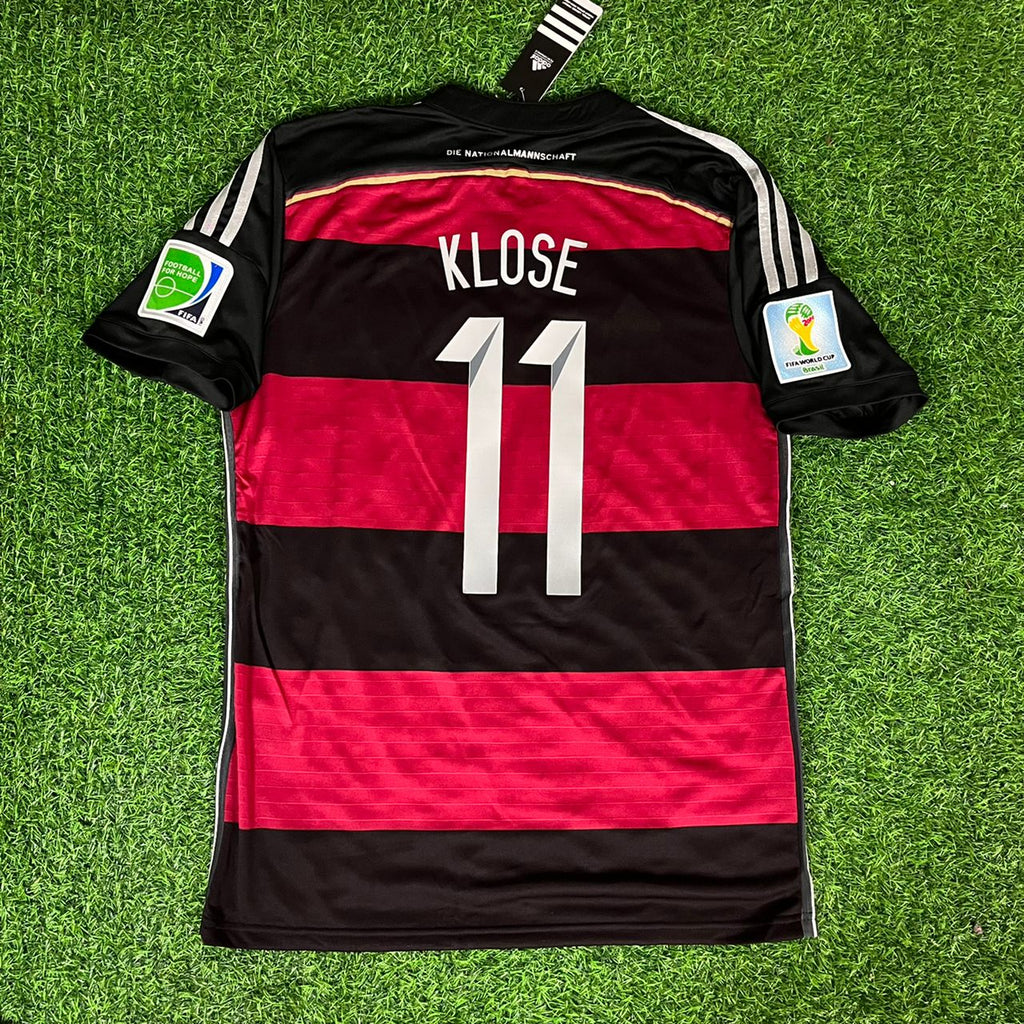Miroslav Klose Germany Deutschland 2014 World Cup Black Red Retro Jersey Trikot Soccer Shirt