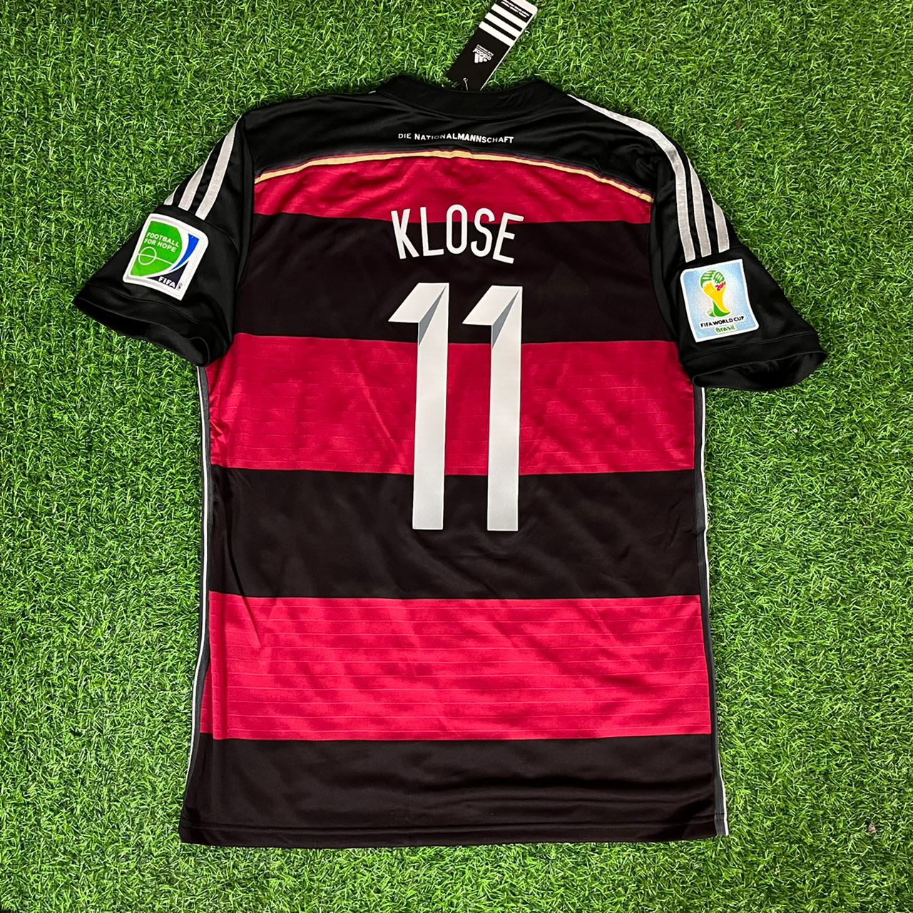 Miroslav Klose Germany Deutschland 2014 World Cup Black Red Retro Jersey Trikot Soccer Shirt