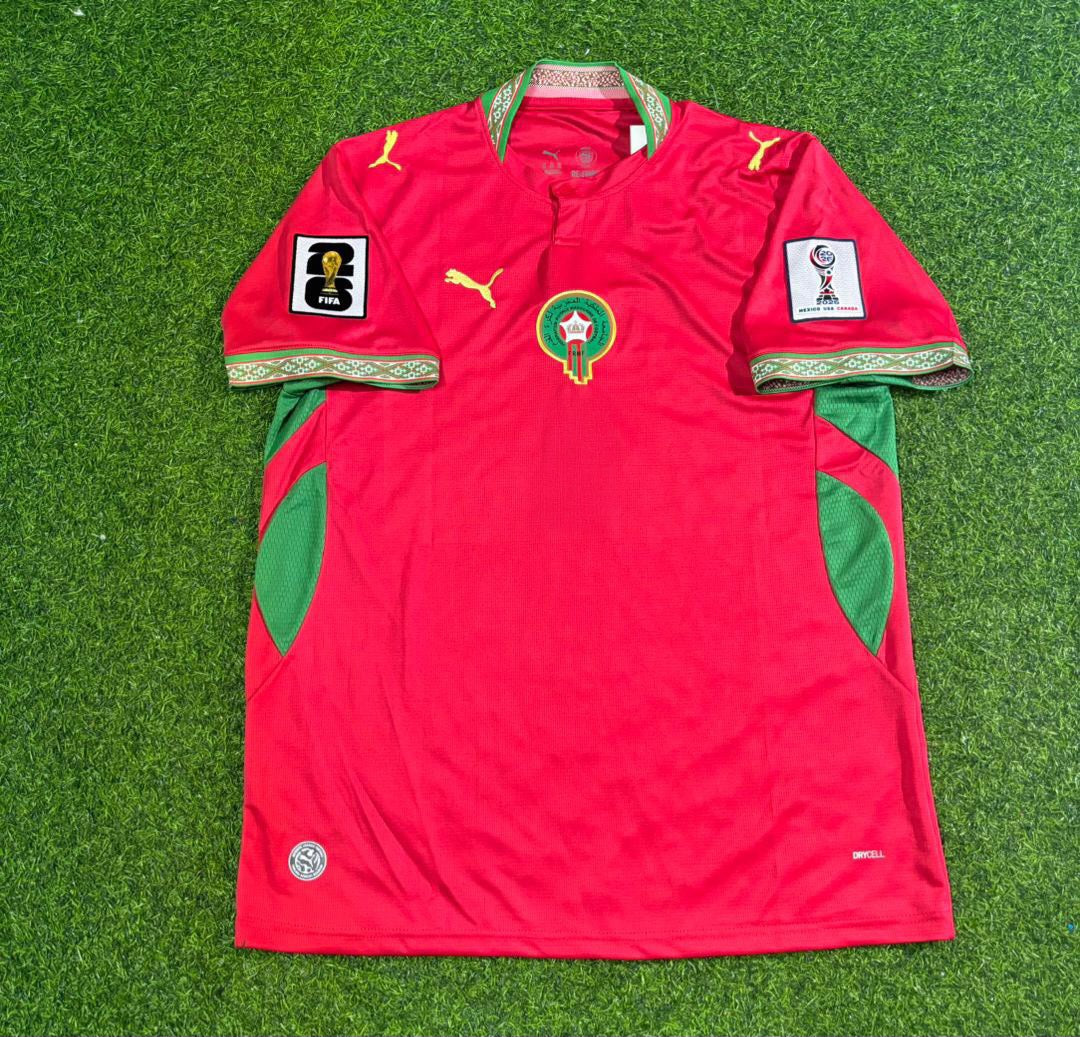 Abde Ezzalzouli Marokko 2026 Heim-Fußballtrikot Rot