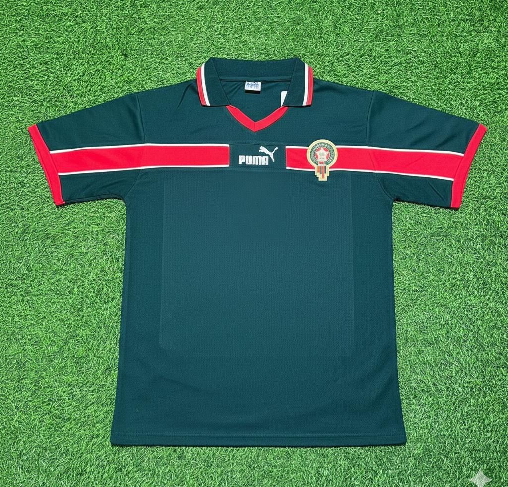 Camiseta de fútbol retro de portero de Marruecos Yassine Bounou para la primera equipación