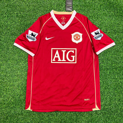 Nemanja Vidic Manchester United 2006/07 Red Kit Jersey Trikot Maglia Soccer Shirt