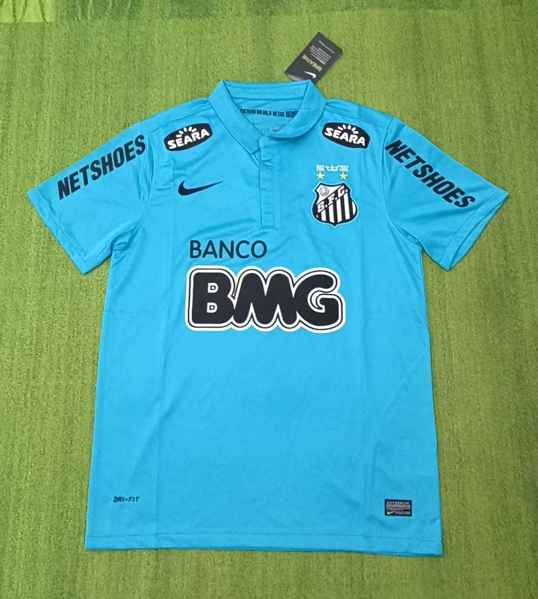 Maillot Rétro Neymar JR Numéro #10 Santos FC 2011 2012 Trikot