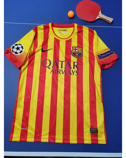Camiseta retro amarilla y roja del Barcelona 2013/14 – Alexis Sánchez 9