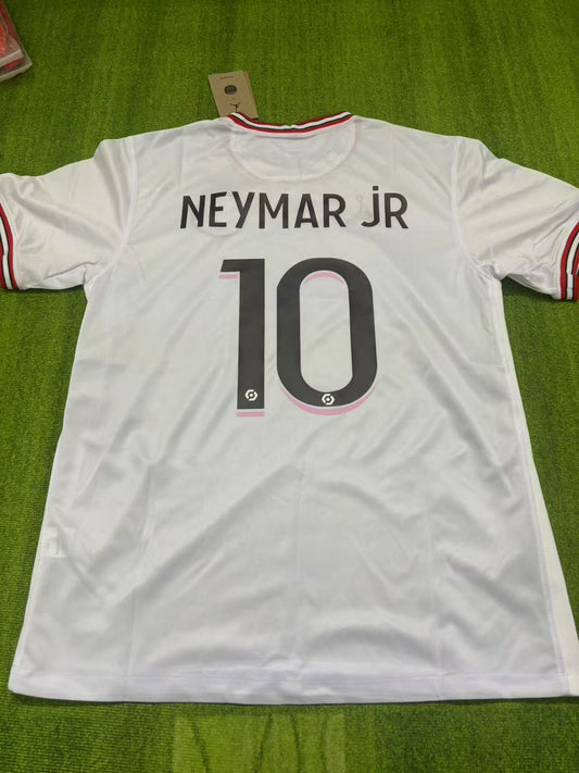 Neymar Jr 2020-2021 White Retro Kit Jersey – | Trikot | Maillot