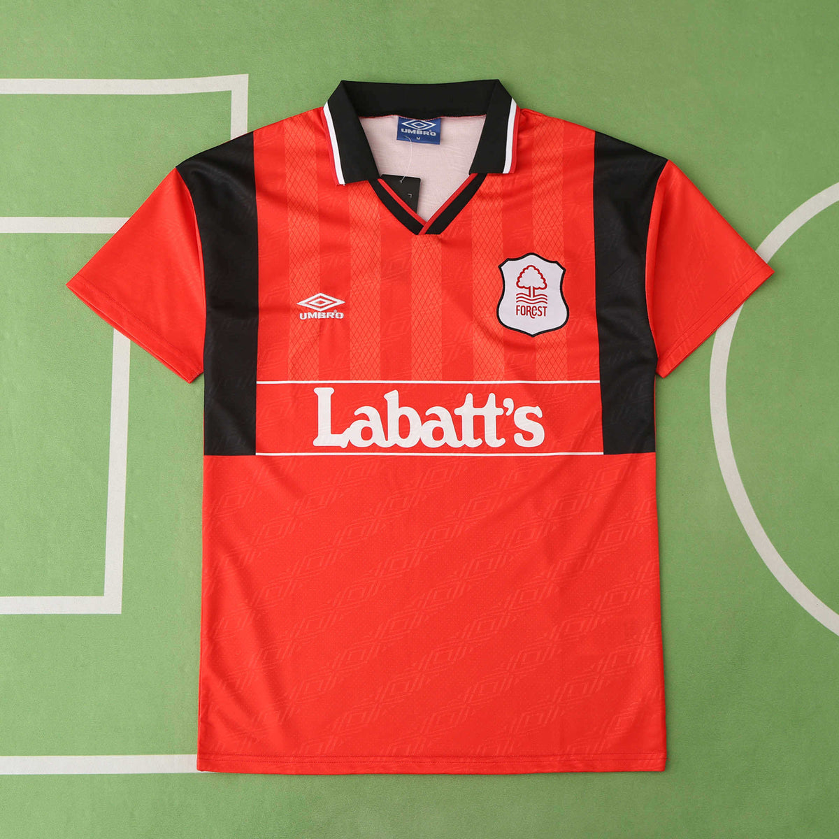 Nottingham Forest F.C. 1994-1995 Season Home Red Retro Football Jersey Trikot Maillot