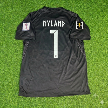 Maillot de football extérieur noir Ørjan Nyland Norvège Gardien de but Coupe du Monde 2026