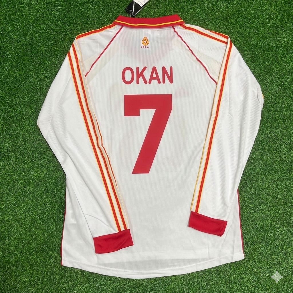 Galatasaray 2000 UEFA-Finale Retro-Fußballtrikot – Okan Buruk