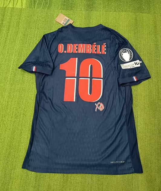 Ousmane Dembele #10 Trikot mit neuer Schriftart – | Fußballtrikot | Fußballshirt