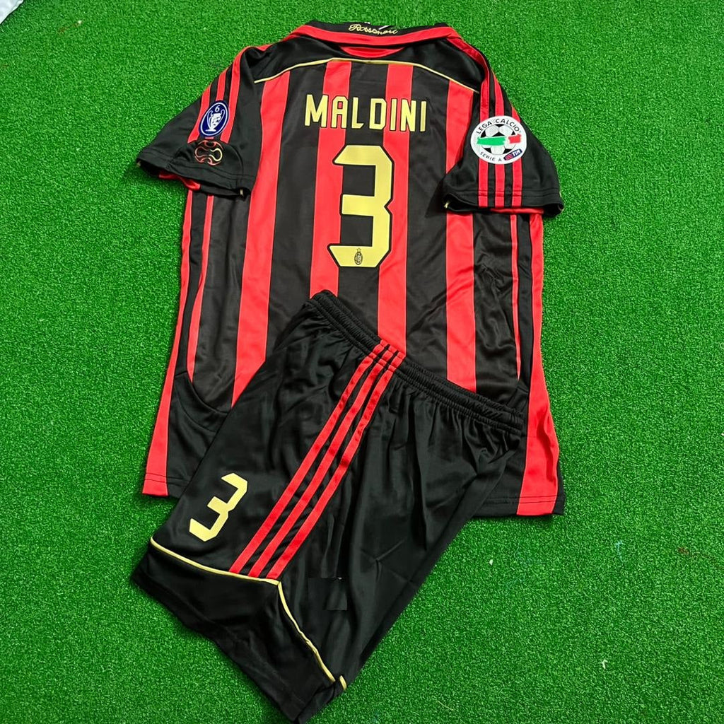 Paolo Maldini AC Milan 2006 2007 Maillot de Foot Rétro Enfant
