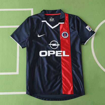 Paris Saint-Germain F.C. 2001 Season  Home Retro Football Jersey Trikot Maillot