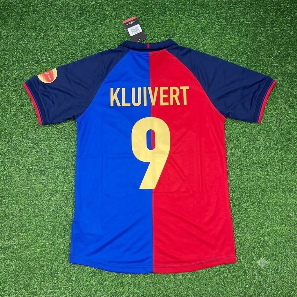 Patrick Kluivert – Barcelona 1998/1999 Retro Trikot – | Trikot | Maillot Soccer Shirt