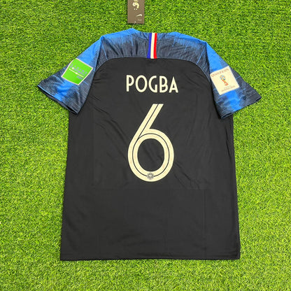Paul Pogba Frankreich WM 2018 Finale Retro Trikot Fußballtrikot