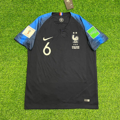 Paul Pogba Frankreich WM 2018 Finale Retro Trikot Fußballtrikot