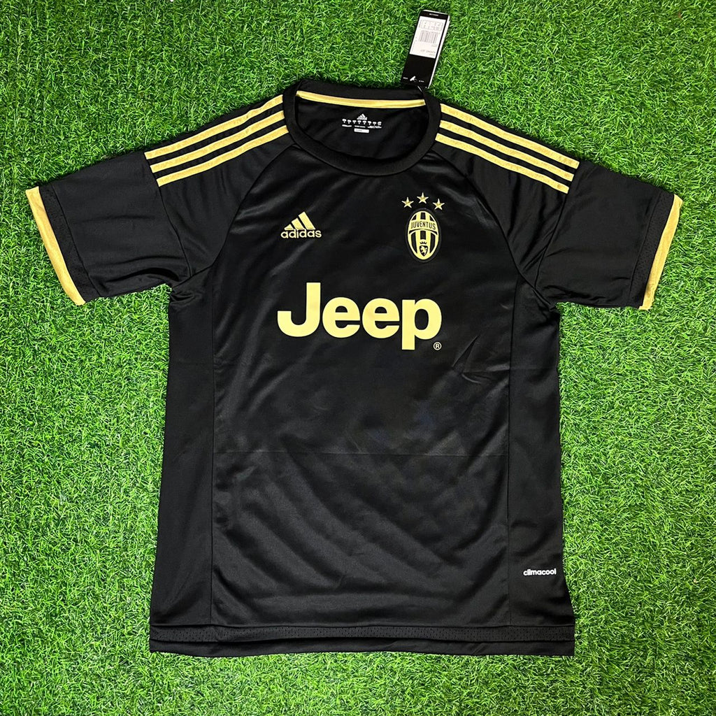 Paul Pogba 10- Juventus Retro Black Kit Jersey Trikot Maglia Soccer Shirt