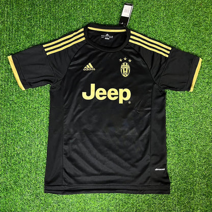 Paul Pogba 10 - Juventus Retro Schwarz Trikot Fußballhemd