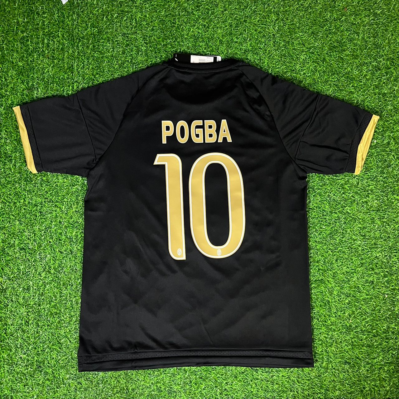 Paul Pogba 10- Juventus Retro Black Kit Jersey Trikot Maglia Soccer Shirt