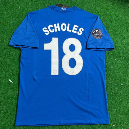 Paul Scholes Manchester United 2008 Retro Soccer Jersey Trikot Maillot Soccer Shirt