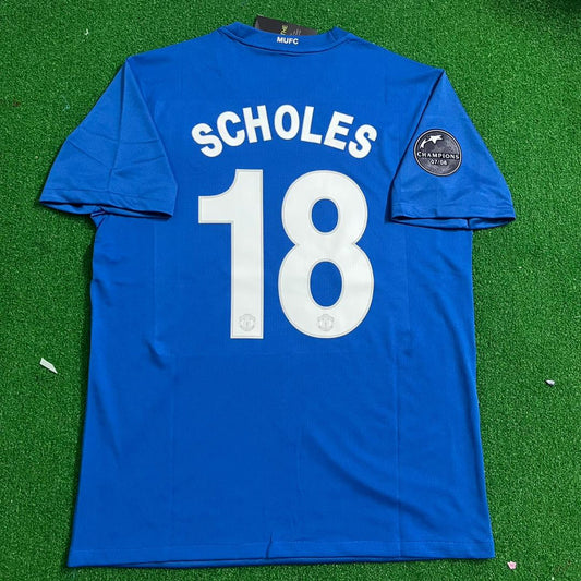 Paul Scholes Manchester United 2008 Retro Soccer Jersey Trikot Maillot Soccer Shirt