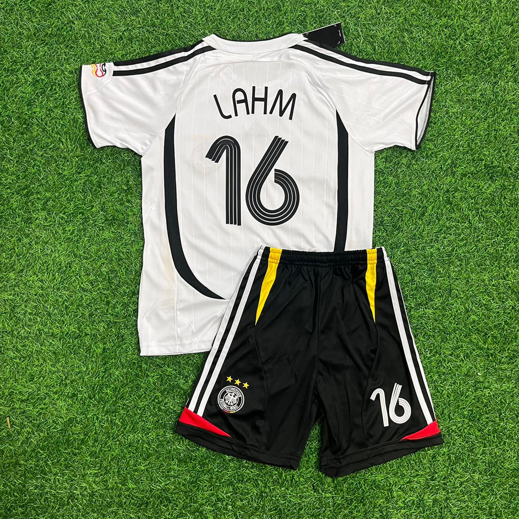 Philipp Lahm Deutschland 2006 Weiß Retro Kinder Fußballtrikot