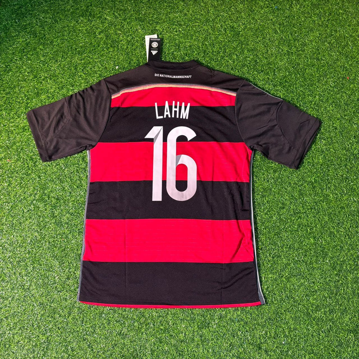 Philipp Lahm Alemania Deutschland Copa Mundial 2014 Brasil Camiseta Retro Negra Roja Trikot Camiseta de Fútbol