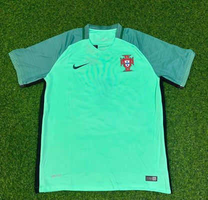 Ricardo Quaresma Portugal EURO 2016 Green Retro Football Jersey Trikot Maillot