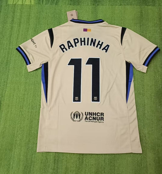 Camiseta de fútbol de visitante del Barcelona de Raphinha para la nueva temporada 2026