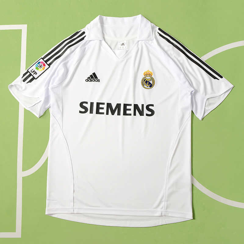 Real Madrid C.F. 2005-2006 Season White Home Retro Football Jersey Trikot Maillot