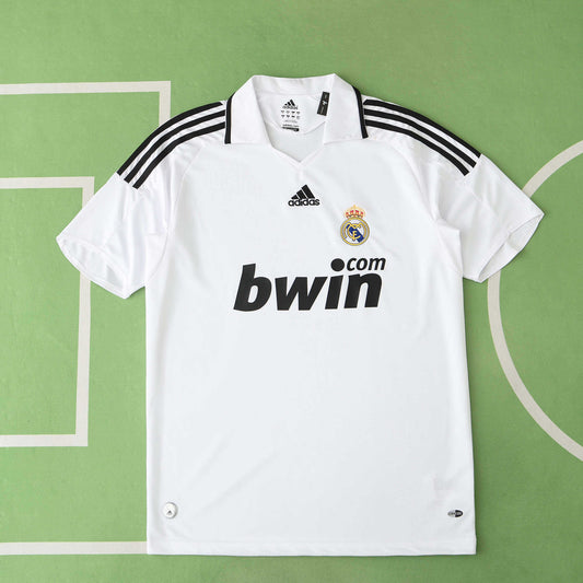 Real Madrid C.F. 2008-2009 Season Home Retro Football Jersey Trikot Maillot
