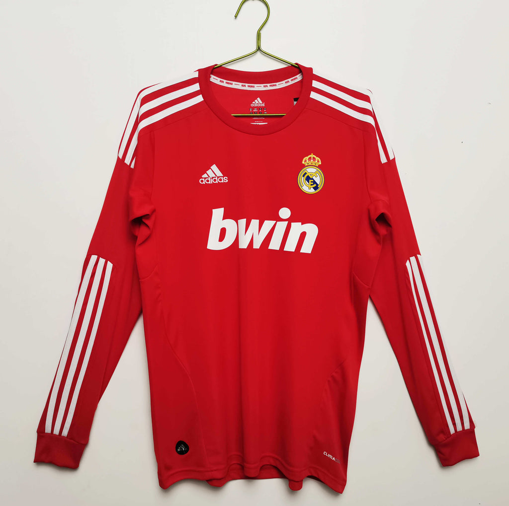 Real Madrid C.F. 2011-2012 Season Away Long Sleeve Retro Football Jersey Trikot Maillot